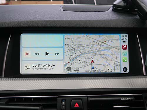 AppleCarPlayがフルスクリーンでの表示