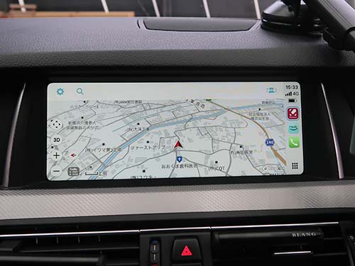 AppleCarPlayがフルスクリーンでの表示