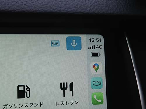 純正マイクを使用して音声操作
