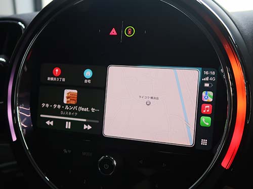 CarPlayフルスクリーン表示中の画面
