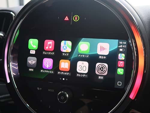 CarPlayフルスクリーン表示中の画面