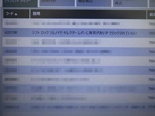 診断機でエラーチェック