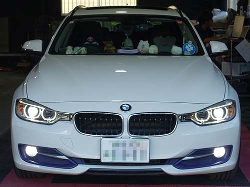 LEDバルブ装着後、6500K白色光点灯