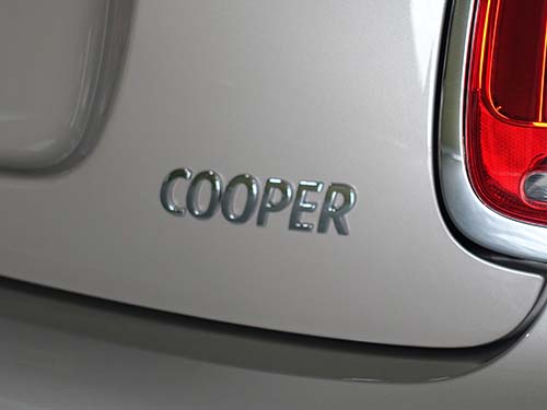 ピアノブラックエクステリア(モデルレター(COOPER))