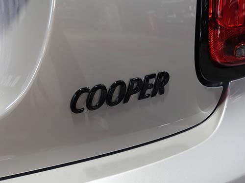 ピアノブラックエクステリア(モデルレター(COOPER))