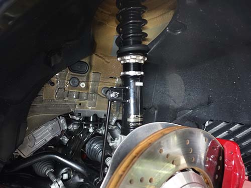 BC Racing製車高調サスペンションキットの装着