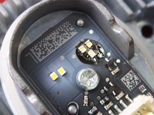 デイライト用チップLEDの発熱によるアクリル溶解
