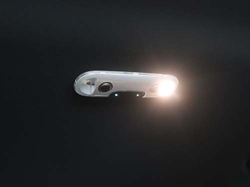 5ドア用ミニ純正LEDルームライトを流用装着