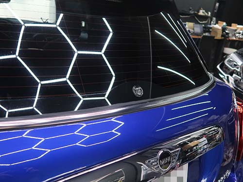 MINI F55 リアワイパーレス化|リアワイパーを取り外して装着