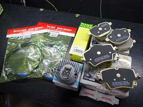 DIXCEL製「低ダストブレーキパッド Type-M」へ交換