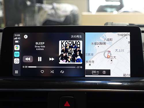 Amazon MusicやSpotifyといった音楽アプリもタッチ操作