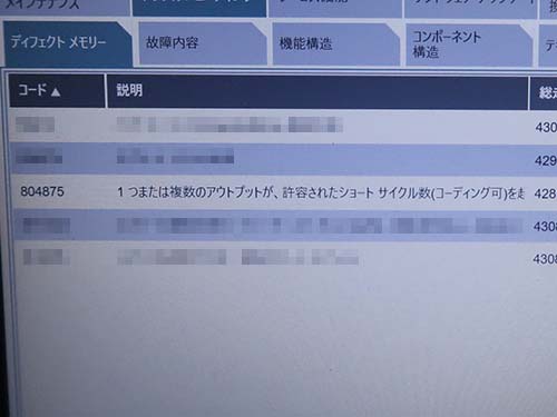 バックライト回路がシャットアウトされている状況