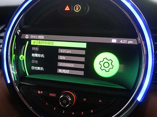 自動時刻設定メニュー項目追加