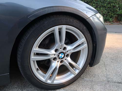 BMW F30 車高調装着|ダウン量を抑えつつ快適性を重視