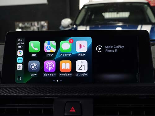 AppleCarPlayが2/3画面の分割表示