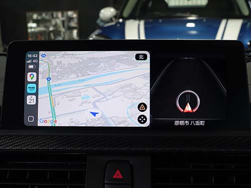AppleCarPlayが2/3画面の分割表示