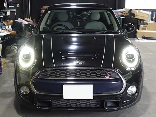 MINI F56 LCIヘッドライト後付装着