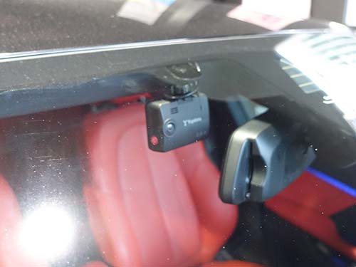 ユピテル製の全方面3カメラドライブレコーダー「Z-320」を装着