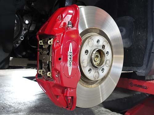 DIXCEL製低ダストブレーキパッド「Mタイプ」に交換