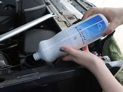 BMW純正ウォッシャー液を希釈して補充