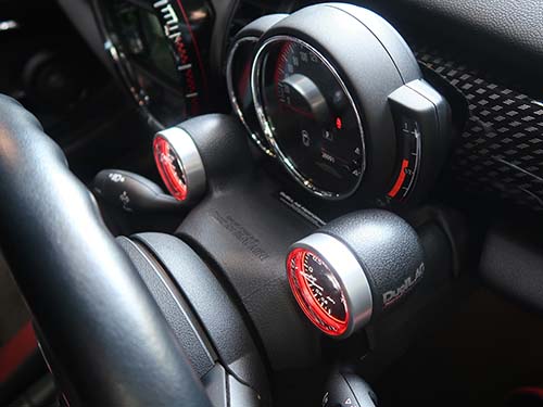 DuelL AG製メーターフロッグとDefi製RacerGauge N2+(水温計&ブースト計)