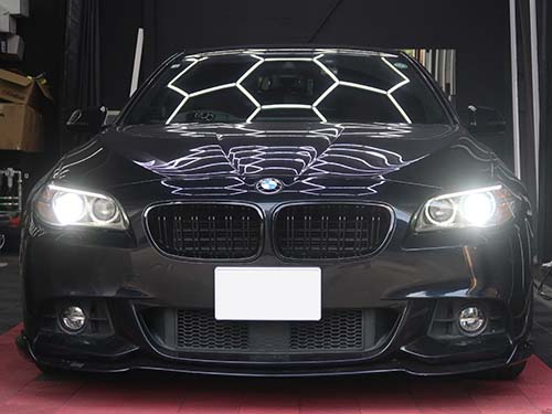 BMW純正中古ヘッドライトを活用したコストを抑えた修理