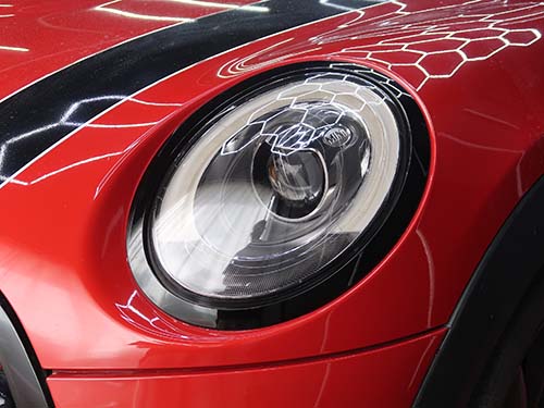 ダイヤモンドスウェル製ブラックグレイのプロテクションフィルムを施工