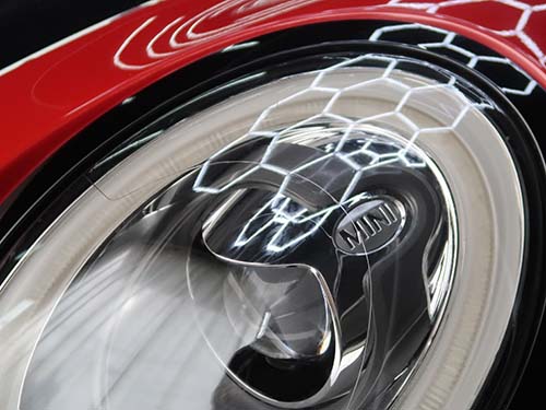 ダイヤモンドスウェル製ブラックグレイのプロテクションフィルムを施工