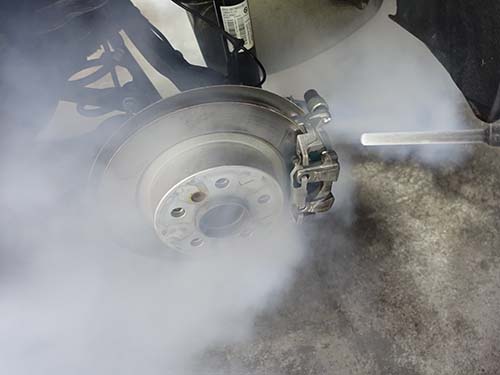 ブレーキ周りのドライアイス洗浄