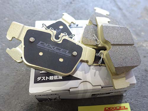 DIXCEL製低ダストブレーキパッド(Mタイプ)へ交換