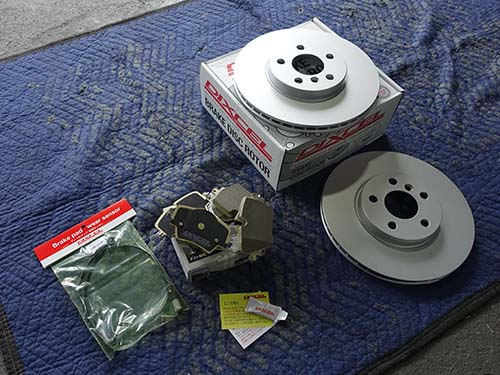 DIXCEL製ブレーキローター（PD）＆低ダストパッド（M）交換