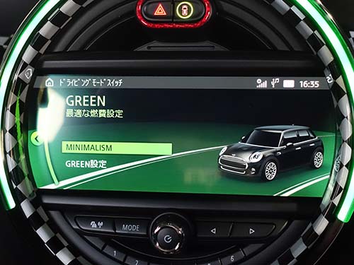 MINI F55 グリーンモード