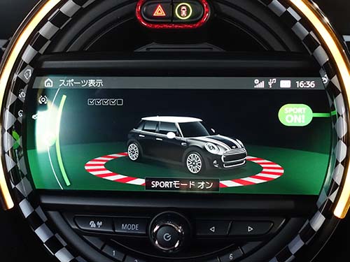 ドライビングモード|スポーツ表示