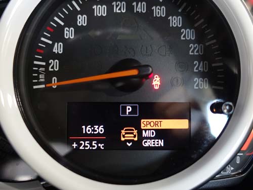 MINI F55 スポーツモード