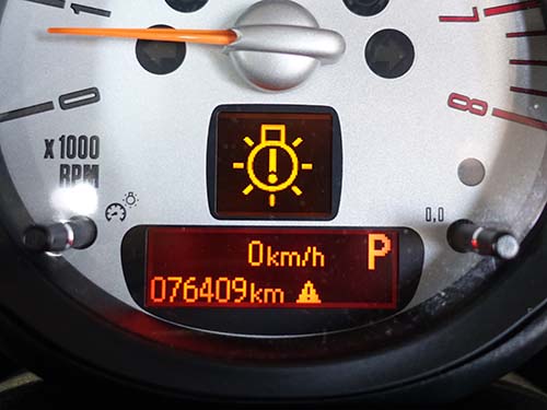 MINI ペースマン R61 コーディングでLED化後の球切れ警告を解除