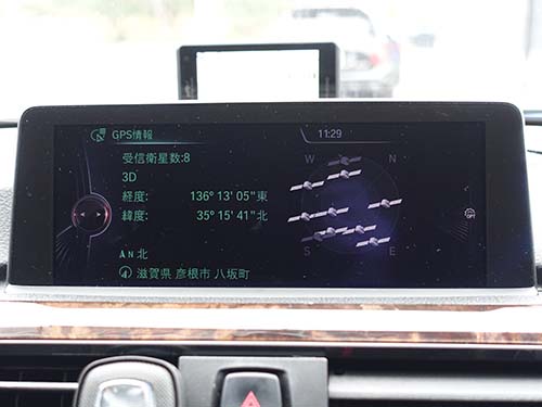 ナビ案内とGPS受信