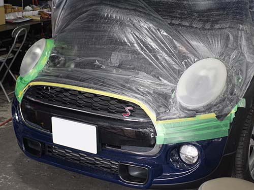 MINI F55 ヘッドライトリペア