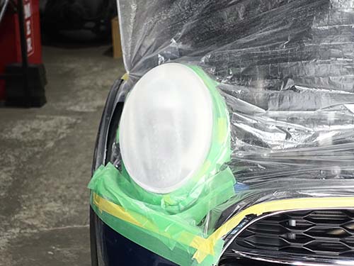 MINI F55 ヘッドライトリペア