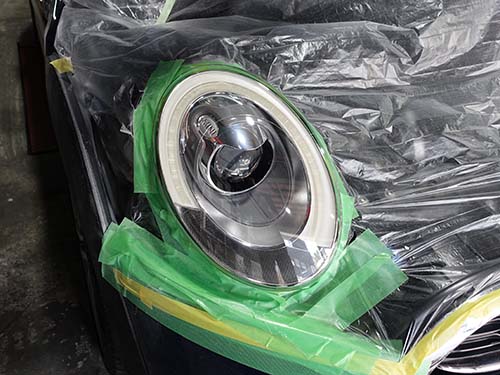 ヘッドライトレンズリペア作業