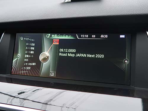 純正ナビに搭載されていた地図データが2020年版の状態