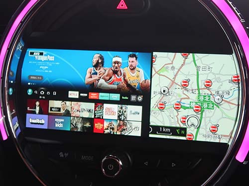 Amazon Fire TV Stickなど、HDMI出力のあるデバイスの映像を純正モニターへ表示できる