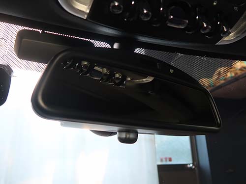 ミニ純正中古ETC内蔵ルームミラーを使用して交換修理