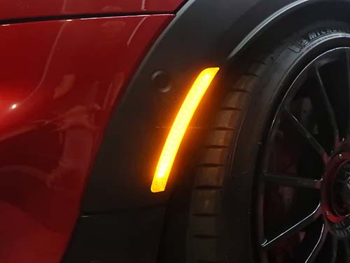 ライコウ製USサイドマーカー用全面発光LEDユニットの組み込み