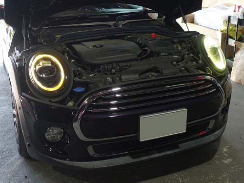 MINI ハッチバック F56 リングライト 変色
