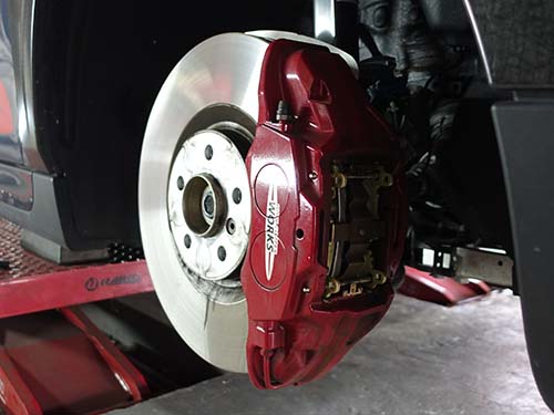 MINI F56 JCW GP3 ブレーキパッド交換