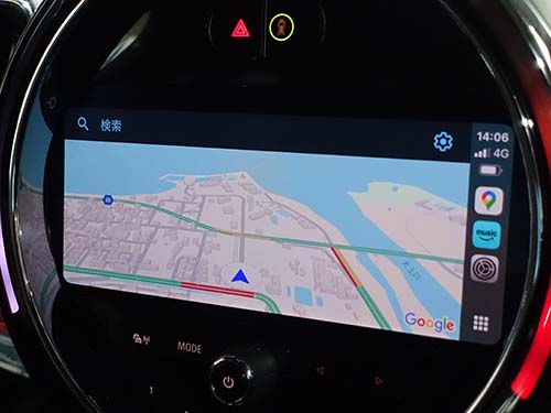 純正Apple CarPlay有効化＆フルスクリーン表示