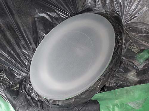 ヘッドライトレンズのリペア作業