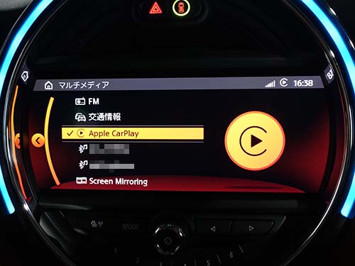 ミニ F56 クーパーD アップルカープレイ有効化