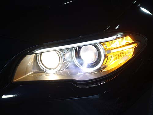 BMW 5シリーズ F10 ヘッドライト修理