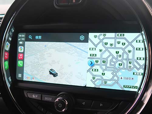 アップルカープレイの地図アプリ